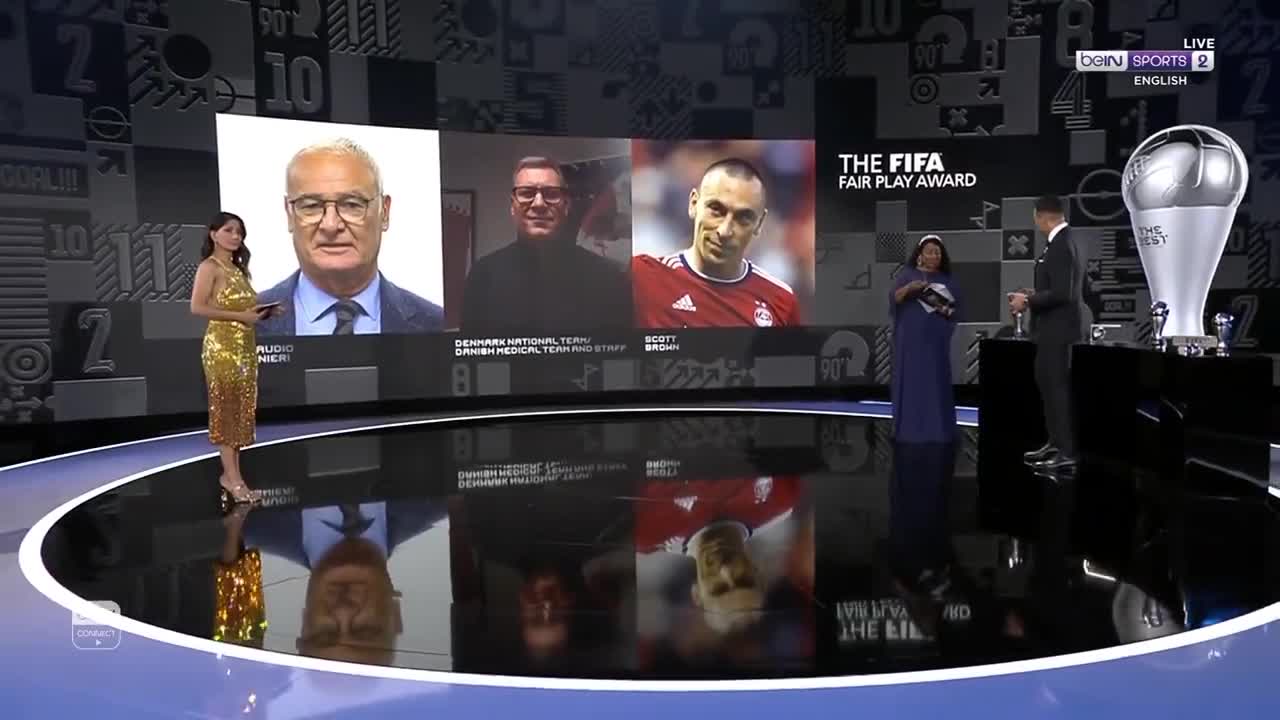 实至名归！丹麦国家队和医疗工作人员获FIFA公平竞赛奖